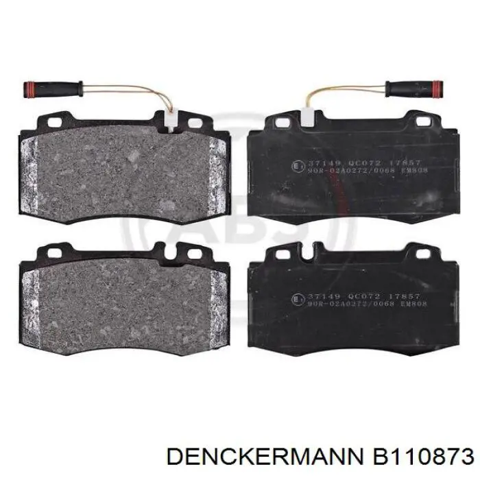 B110873 Denckermann pastillas de freno delanteras