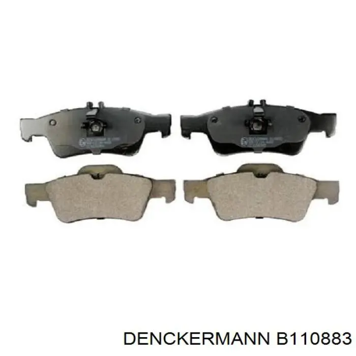 B110883 Denckermann pastillas de freno traseras