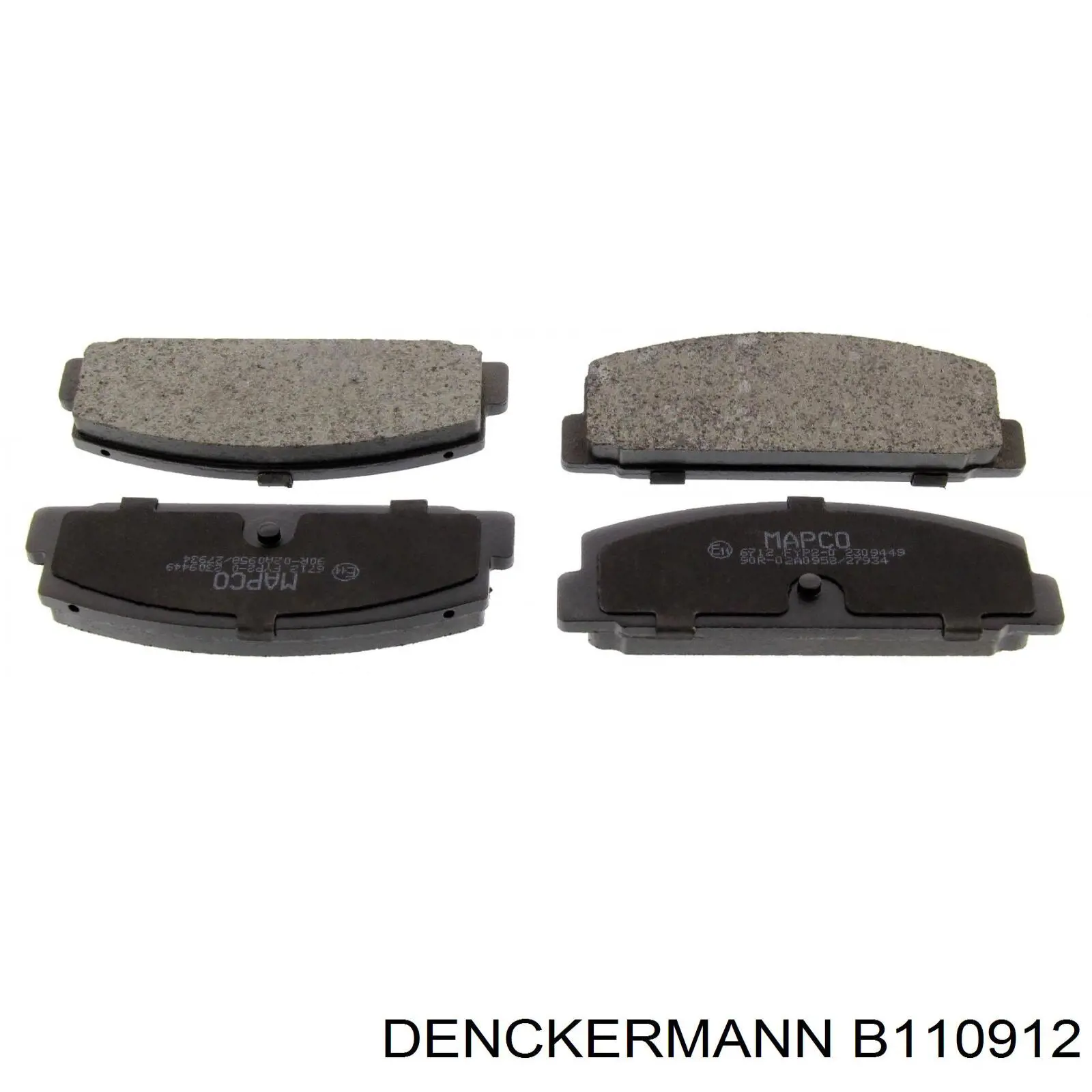 B110912 Denckermann pastillas de freno traseras