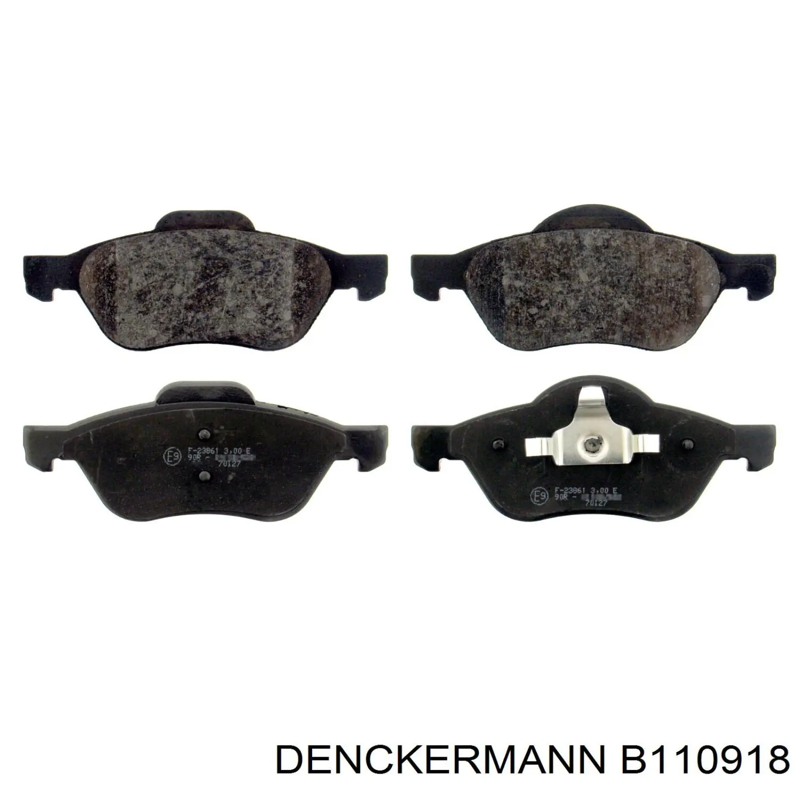 B110918 Denckermann pastillas de freno delanteras