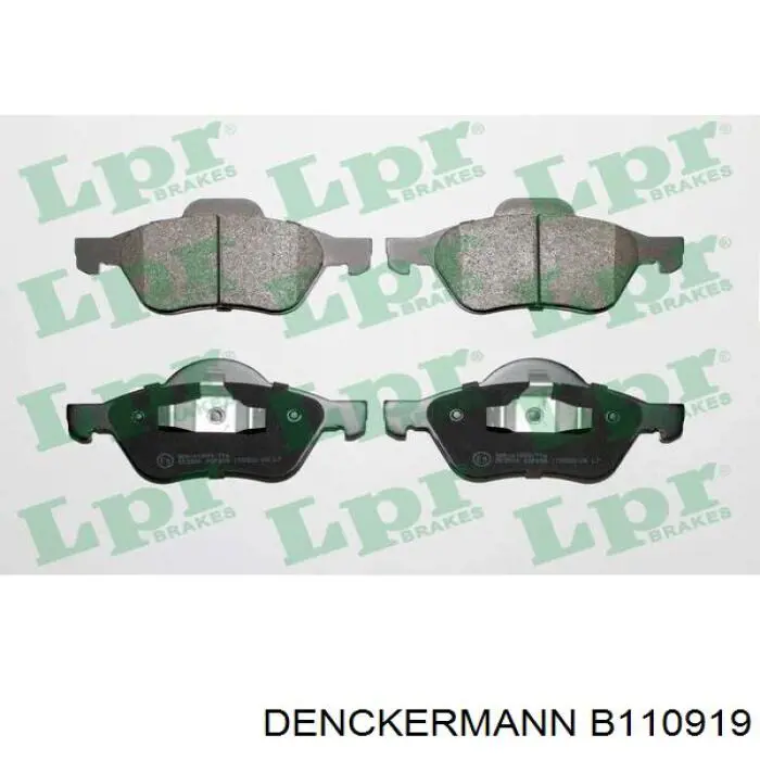 B110919 Denckermann pastillas de freno delanteras