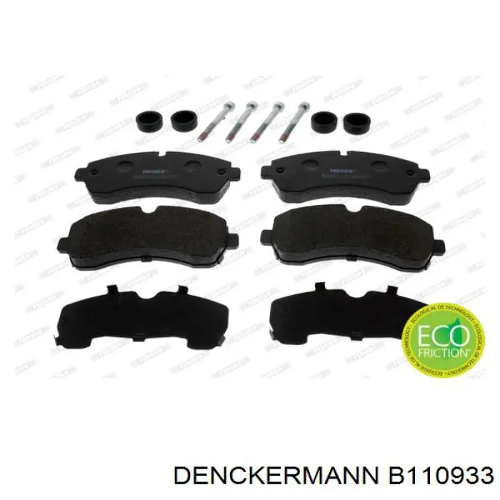 B110933 Denckermann pastillas de freno delanteras