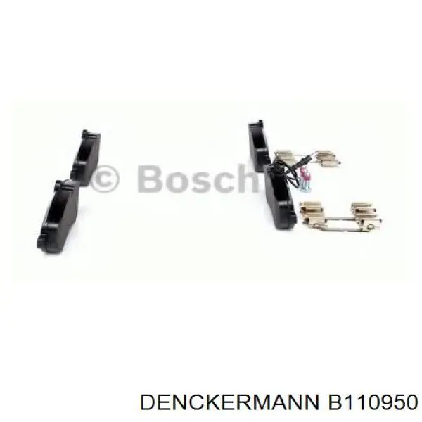 B110950 Denckermann pastillas de freno delanteras