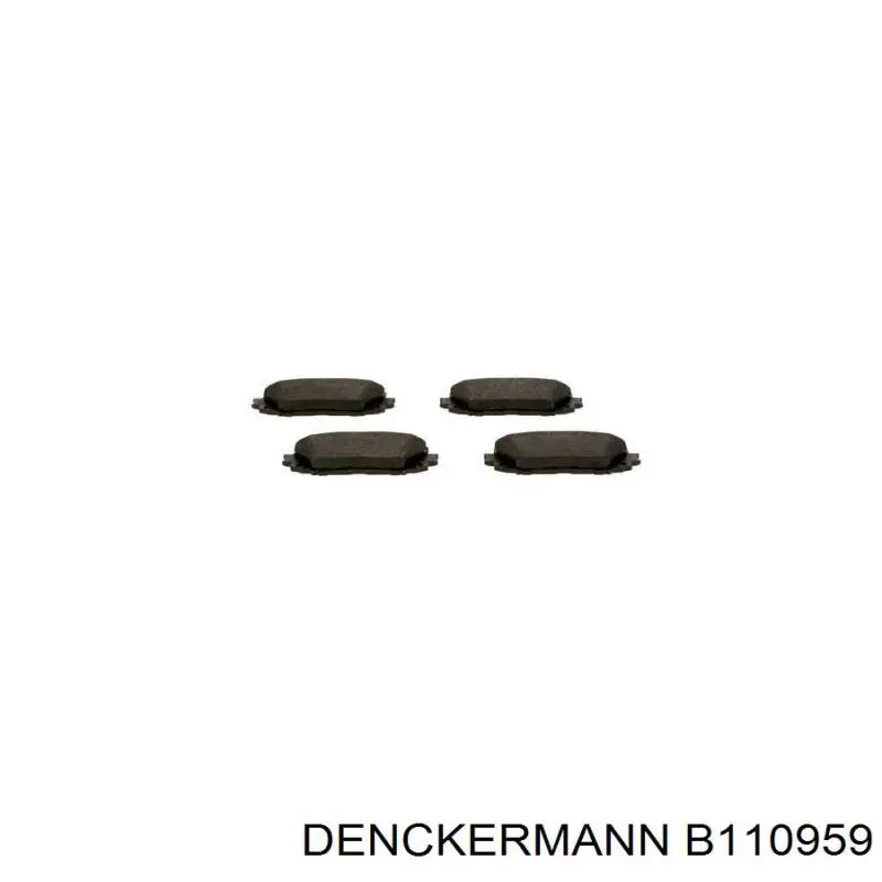 B110959 Denckermann pastillas de freno delanteras