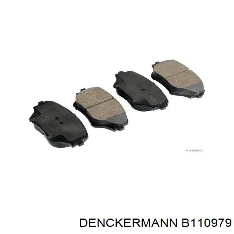 B110979 Denckermann pastillas de freno delanteras