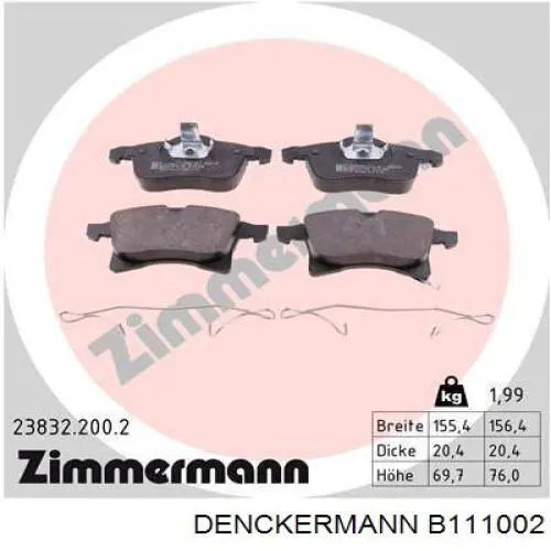 Pastillas de freno delanteras Opel Corsa X12