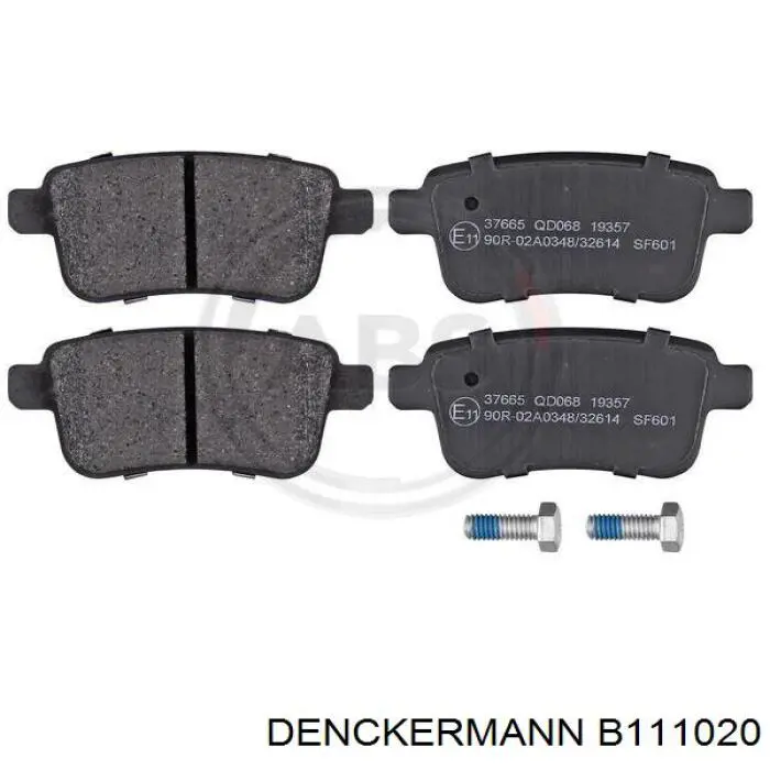 B111020 Denckermann pastillas de freno traseras