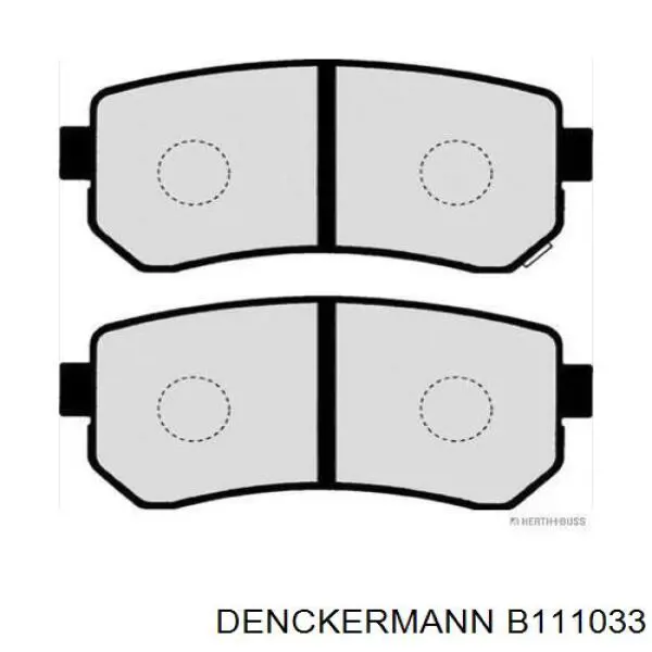 B111033 Denckermann pastillas de freno traseras