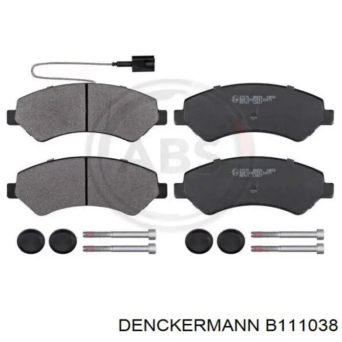 B111038 Denckermann pastillas de freno delanteras