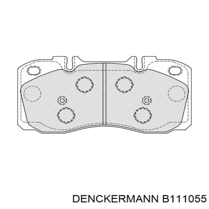 B111055 Denckermann pastillas de freno delanteras