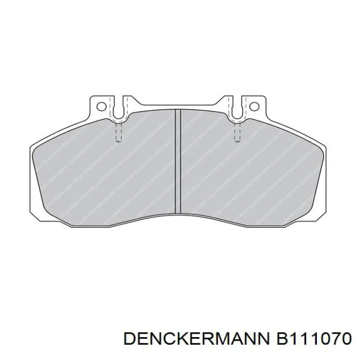 B111070 Denckermann pastillas de freno traseras