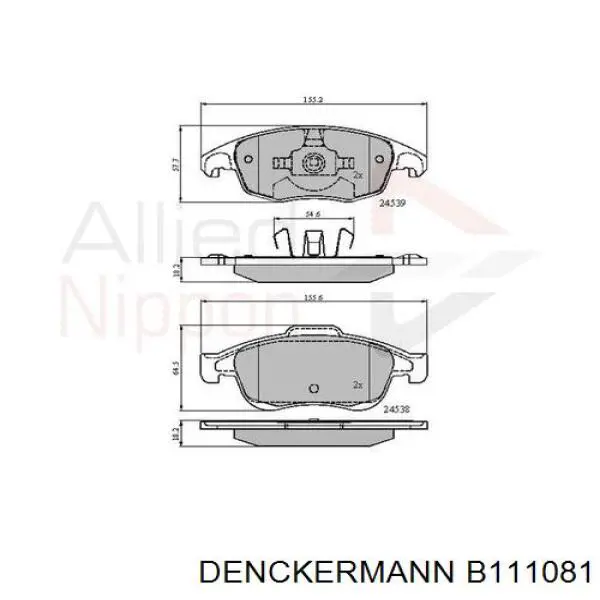 Pastillas de freno delanteras Citroen C4 UA