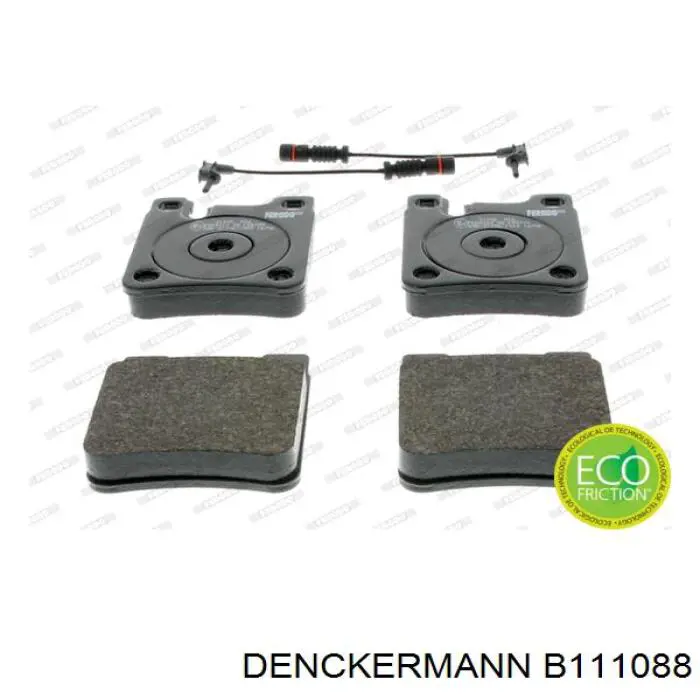 B111088 Denckermann pastillas de freno traseras