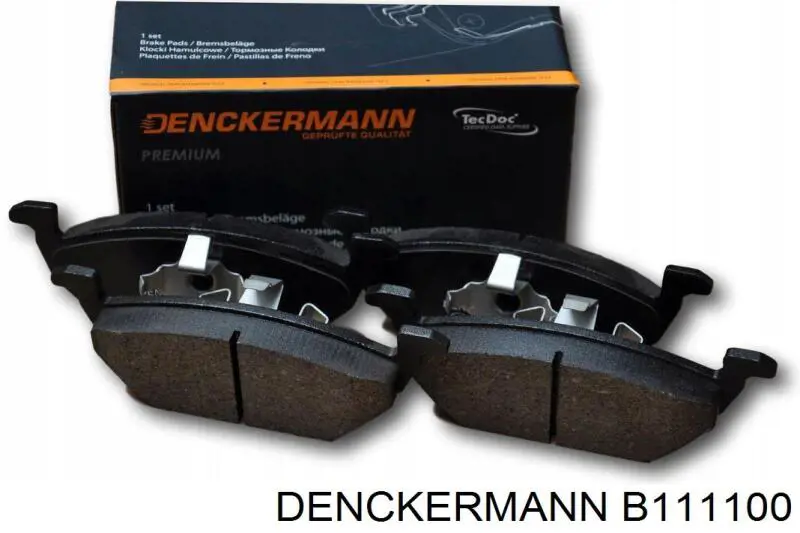 B111100 Denckermann pastillas de freno traseras