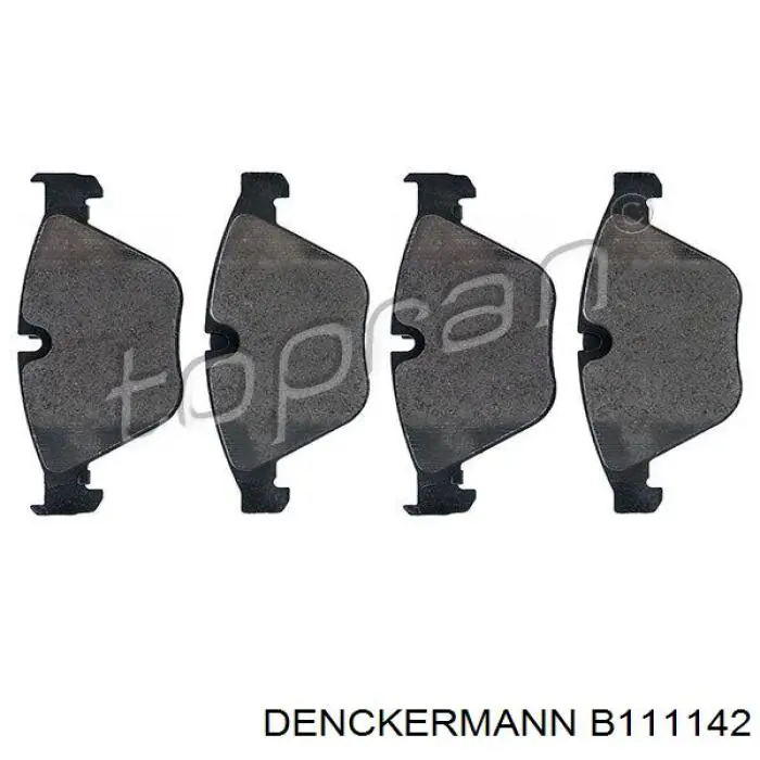 B111142 Denckermann pastillas de freno delanteras