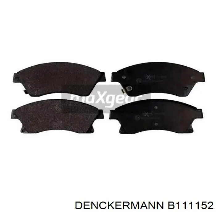 B111152 Denckermann pastillas de freno delanteras