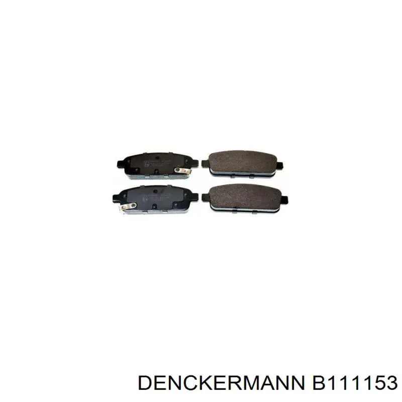 B111153 Denckermann pastillas de freno traseras