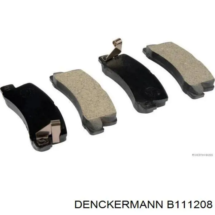 B111208 Denckermann pastillas de freno traseras