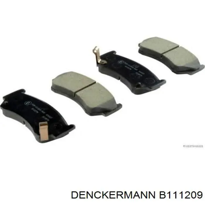 B111209 Denckermann pastillas de freno delanteras