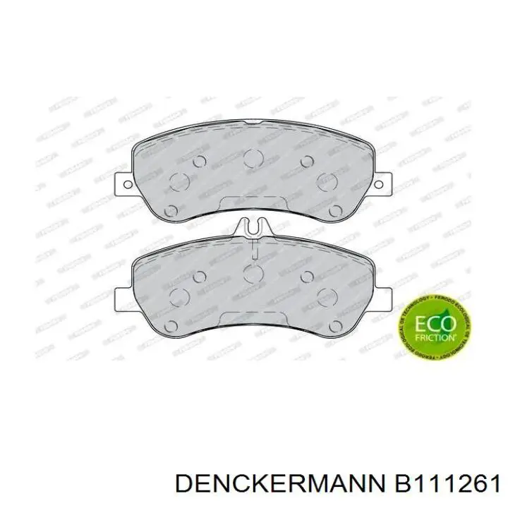 B111261 Denckermann pastillas de freno delanteras