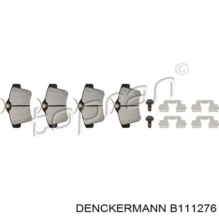 B111276 Denckermann pastillas de freno traseras