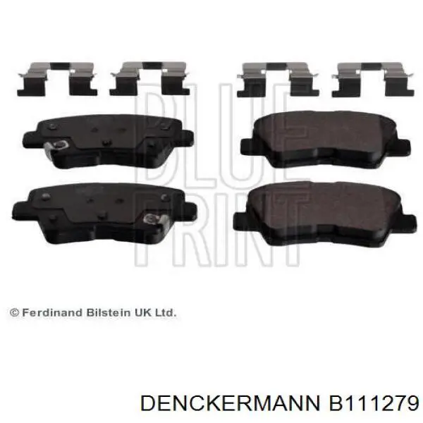 B111279 Denckermann pastillas de freno traseras