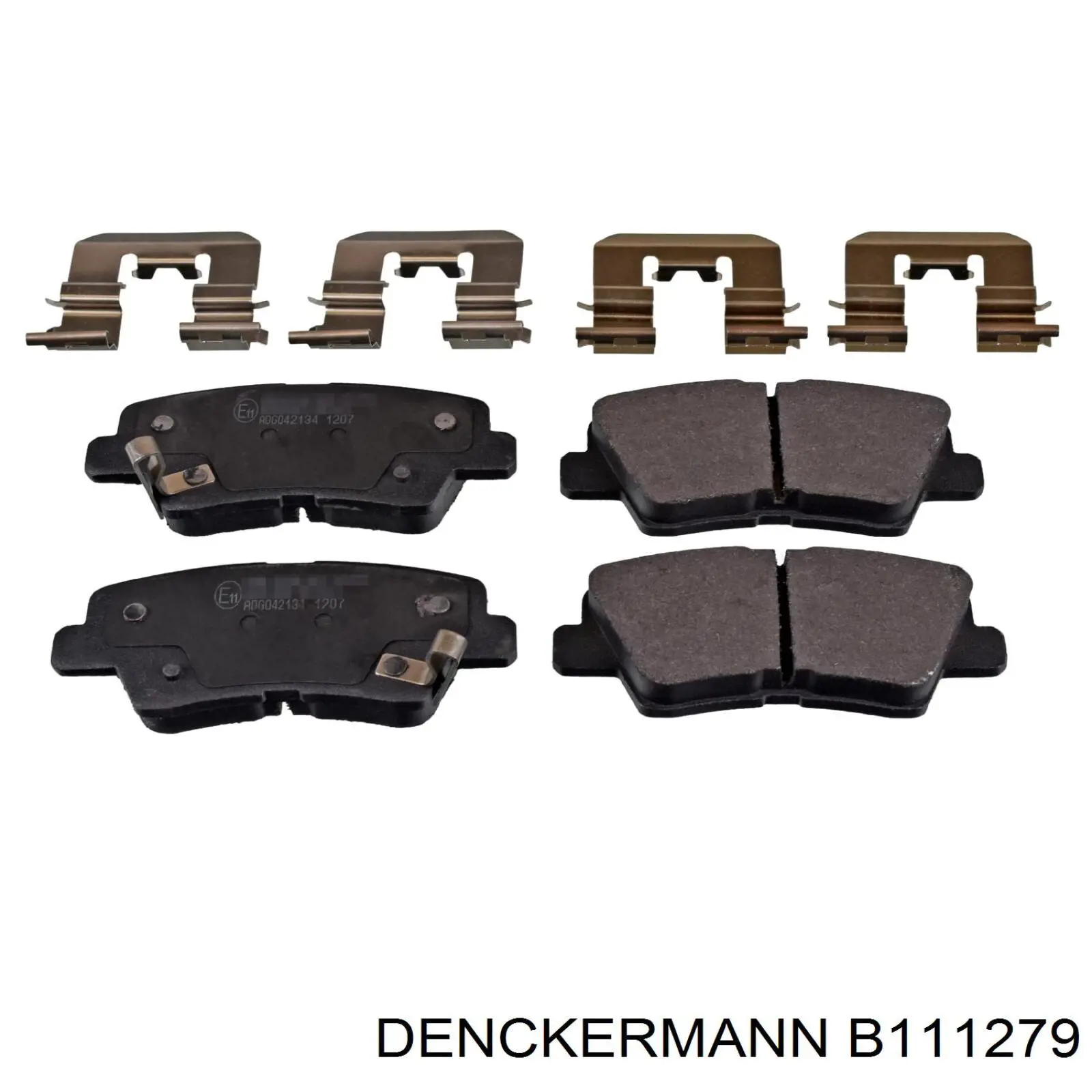 Pastillas traseras Denckermann B111279