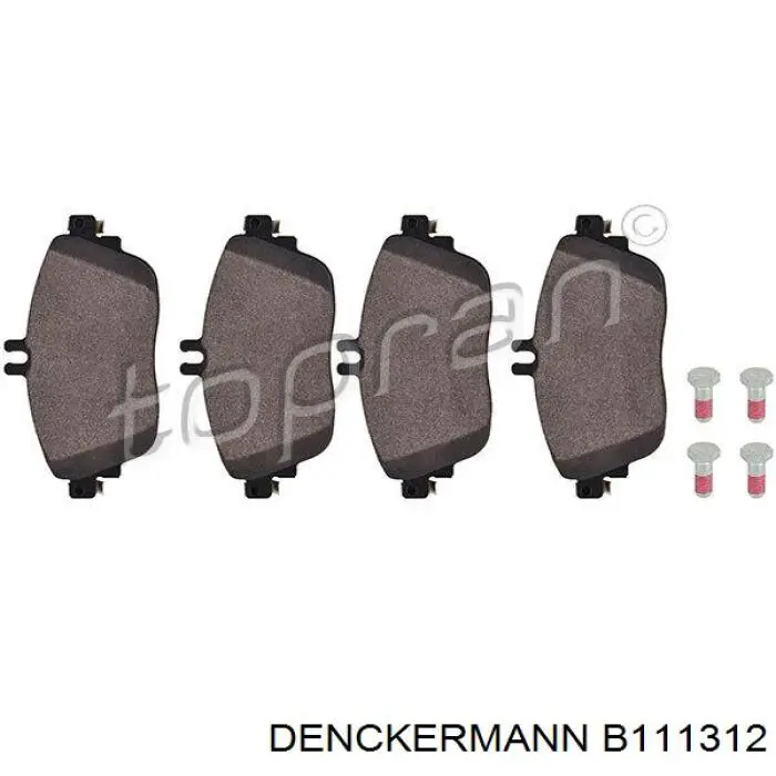 B111312 Denckermann pastillas de freno delanteras