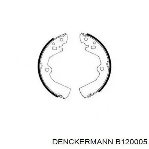 B120005 Denckermann zapatas de frenos de tambor traseras