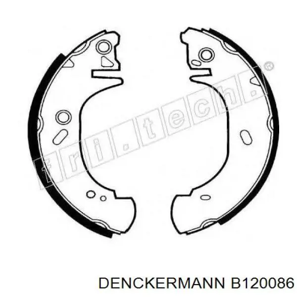 B120086 Denckermann zapatas de frenos de tambor traseras