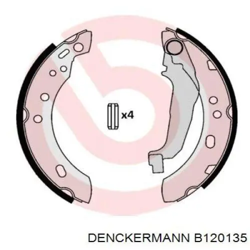 B120135 Denckermann zapatas de frenos de tambor traseras