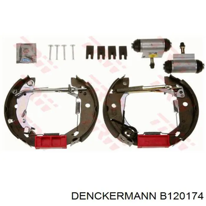 B120174 Denckermann zapatas de frenos de tambor traseras