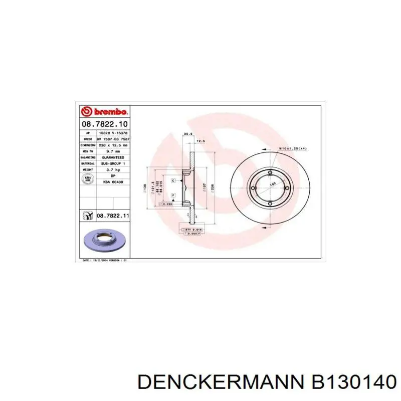 Freno de disco delantero Chevrolet Spark (Matiz) M200, M250