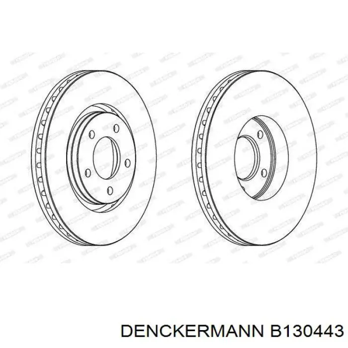 B130443 Denckermann freno de disco delantero