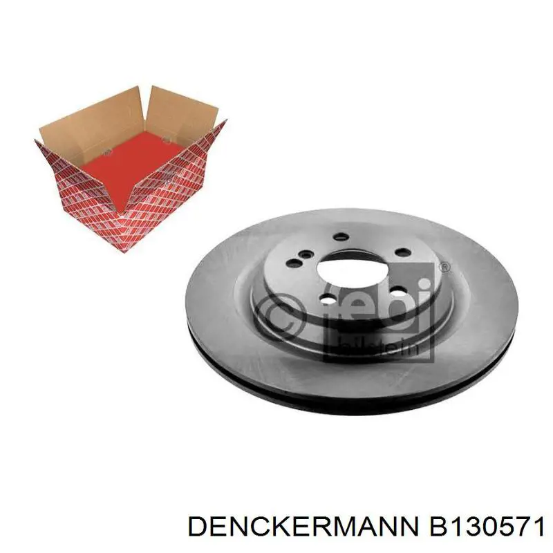 B130571 Denckermann disco de freno trasero