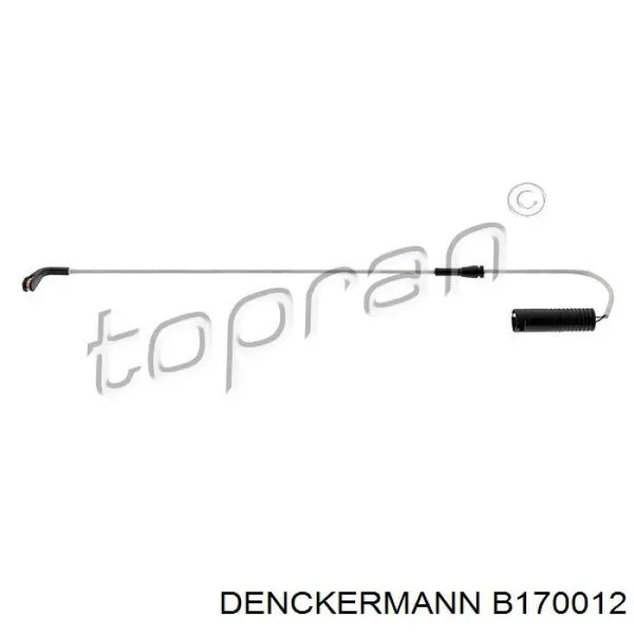 B170012 Denckermann contacto de aviso, desgaste de los frenos, trasero