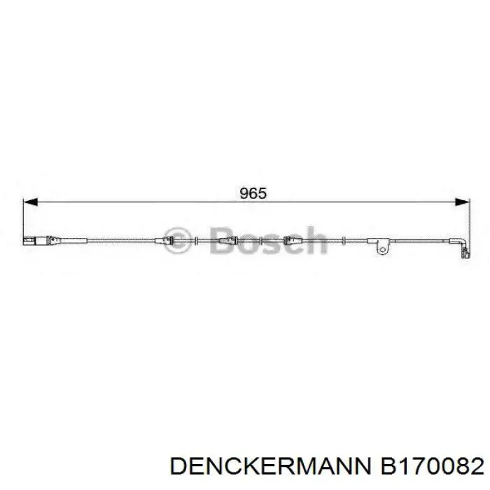 Sensor de desgaste de las pastillas de freno delanteras Denckermann B170082 precio, desde 9,62 EUR