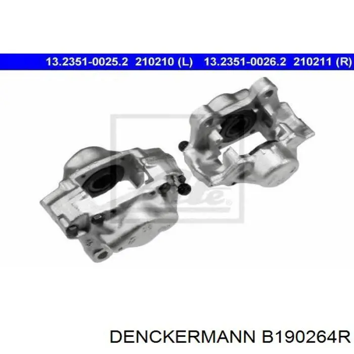 B190264R Denckermann pinza de freno trasero derecho