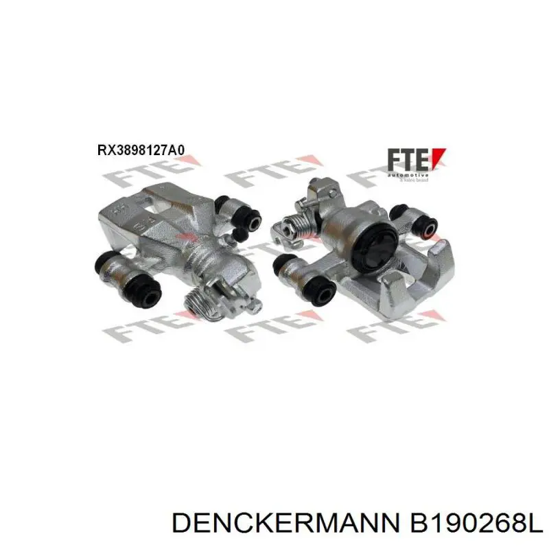 B190268L Denckermann pinza de freno trasera izquierda