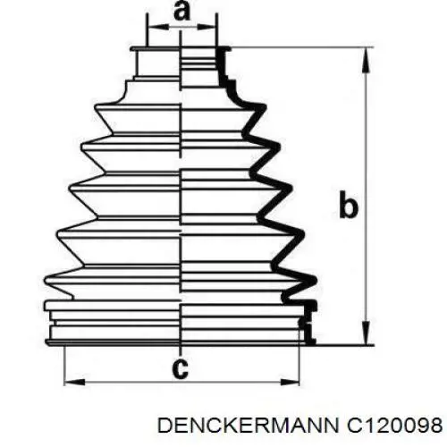 C120098 Denckermann junta homocinética exterior delantera