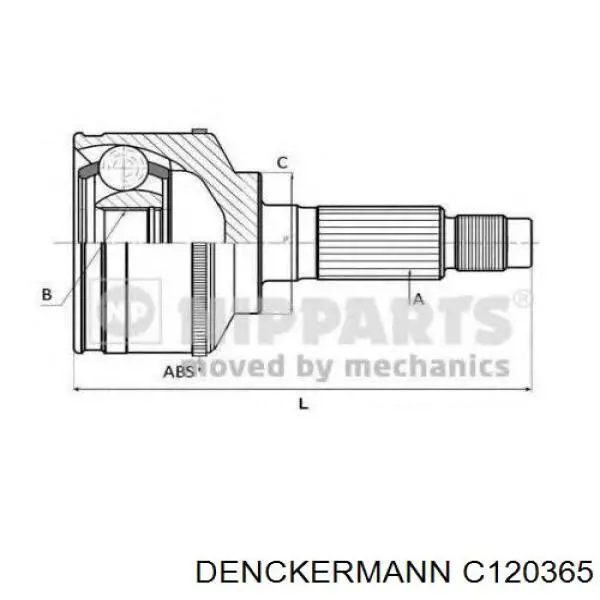 C120365 Denckermann junta homocinética exterior delantera