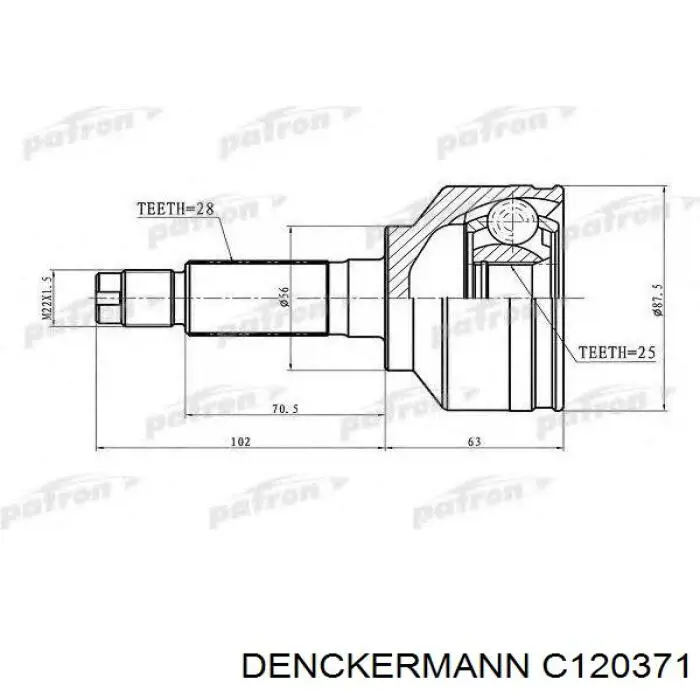 C120371 Denckermann junta homocinética exterior delantera