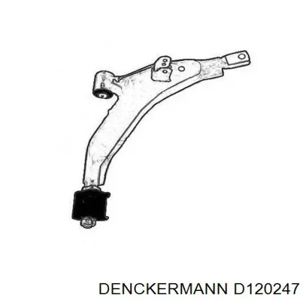 D120247 Denckermann barra oscilante, suspensión de ruedas delantera, inferior izquierda