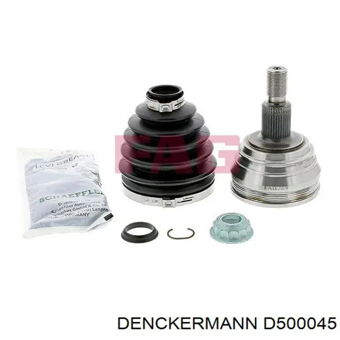 D500045 Denckermann tope de amortiguador trasero, suspensión + fuelle