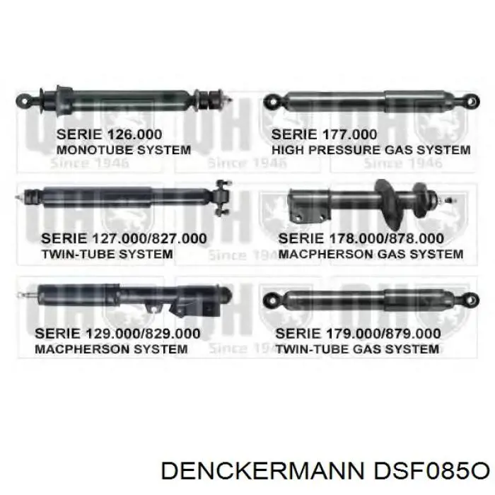 DSF085O Denckermann amortiguador trasero