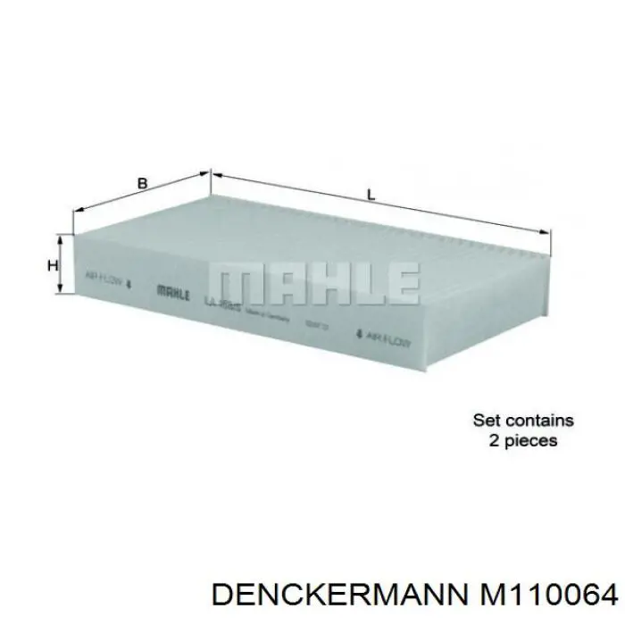 M110064 Denckermann filtro habitáculo