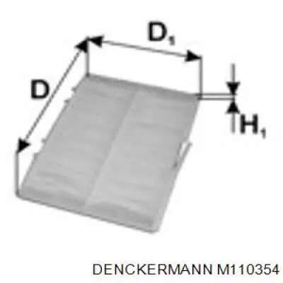 M110354 Denckermann filtro habitáculo