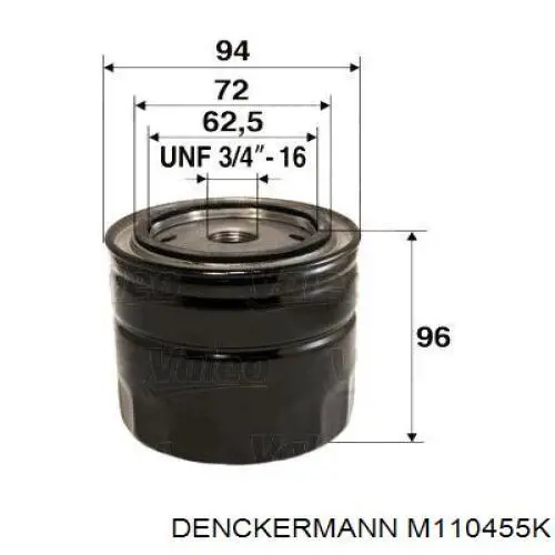 Filtro de habitáculo M110455K Denckermann