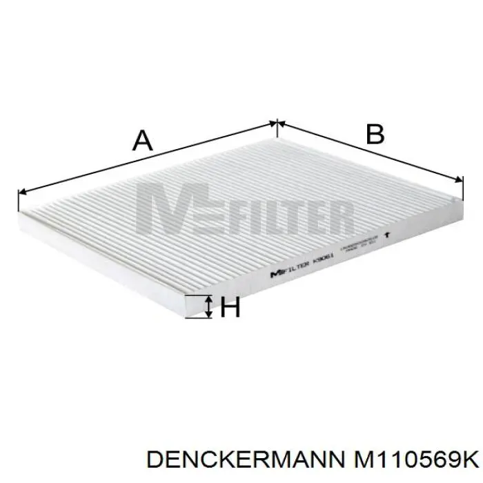Filtro de cabina Denckermann M110569K precio, desde 7,20 EUR