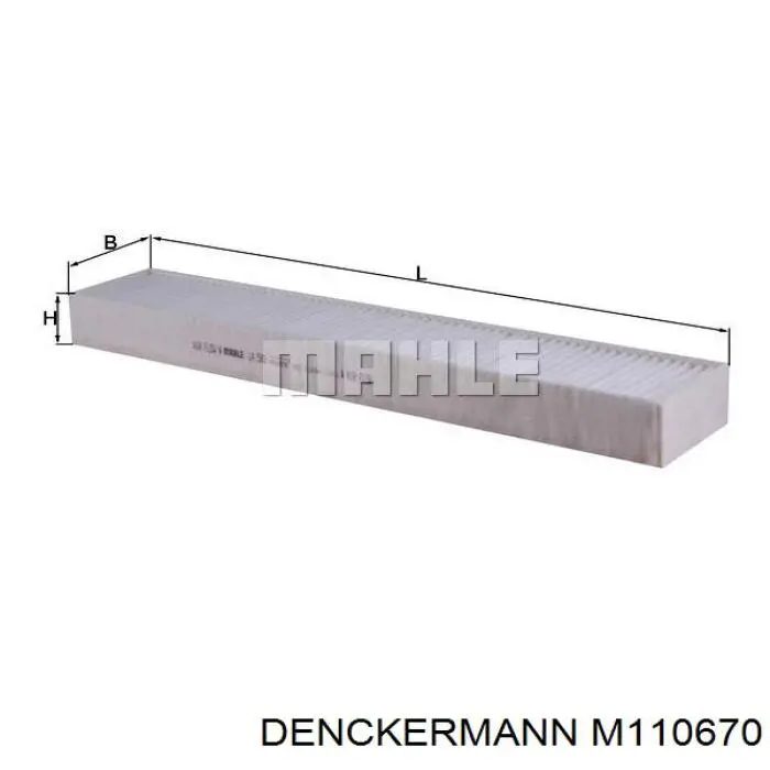 M110670 Denckermann filtro de habitáculo